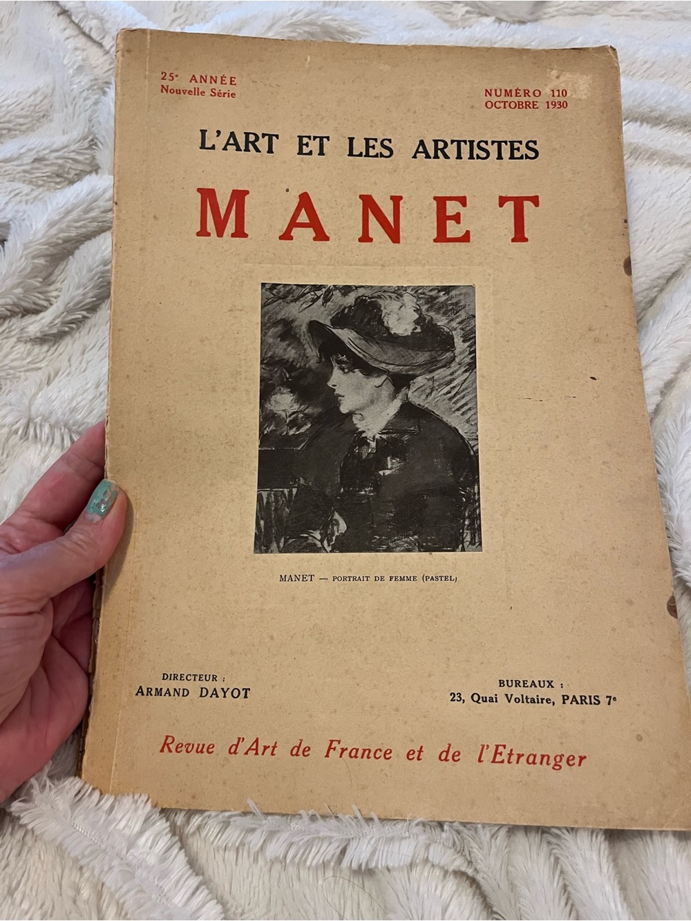 L'Art et Les Artistes Magazine October 1930 - MANET